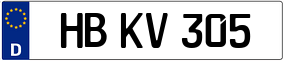 Trailer License Plate
